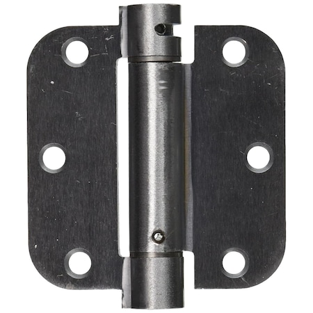 Patioplus 3.5 x 3.5 x 0.62 in. Spring Hinge Steel, Brushed Chrome PA577007